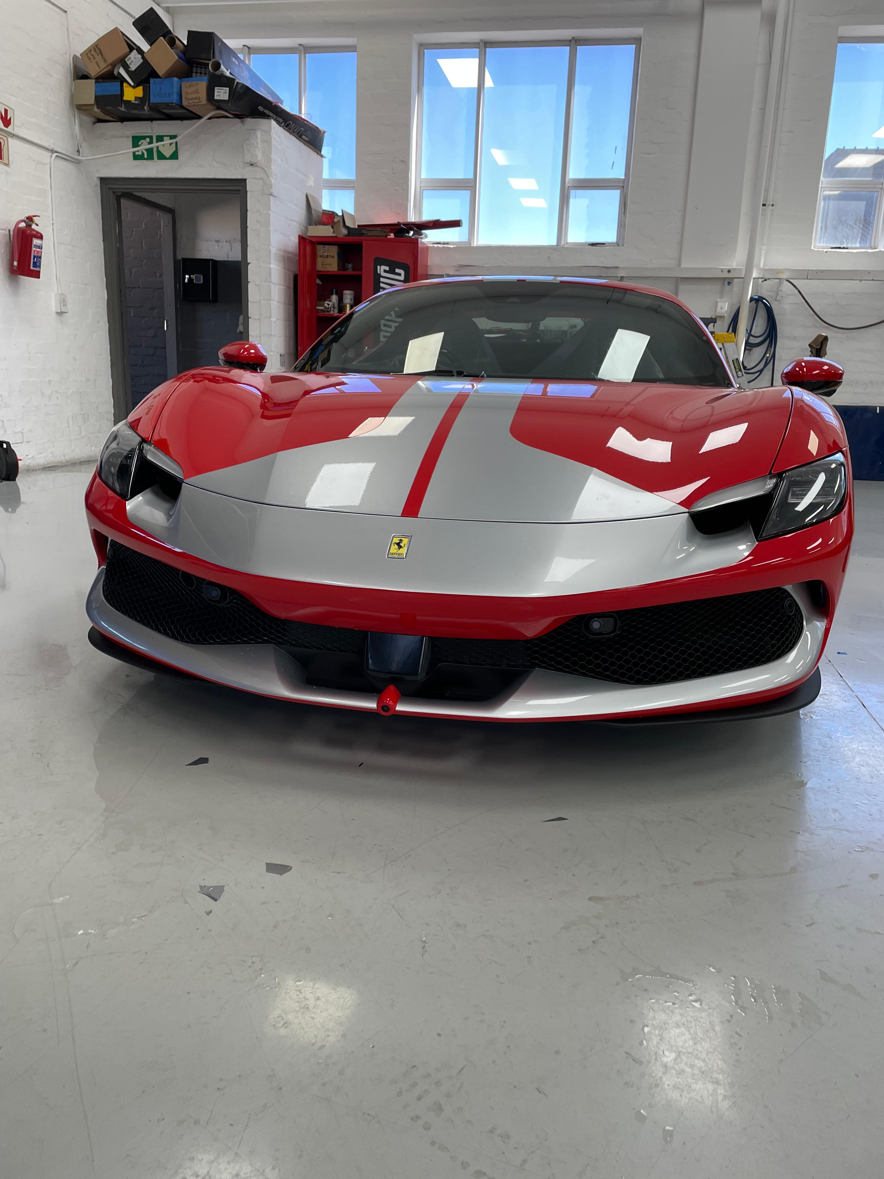 Ferrari SF90 Stradale wrapped by WrapAfrica